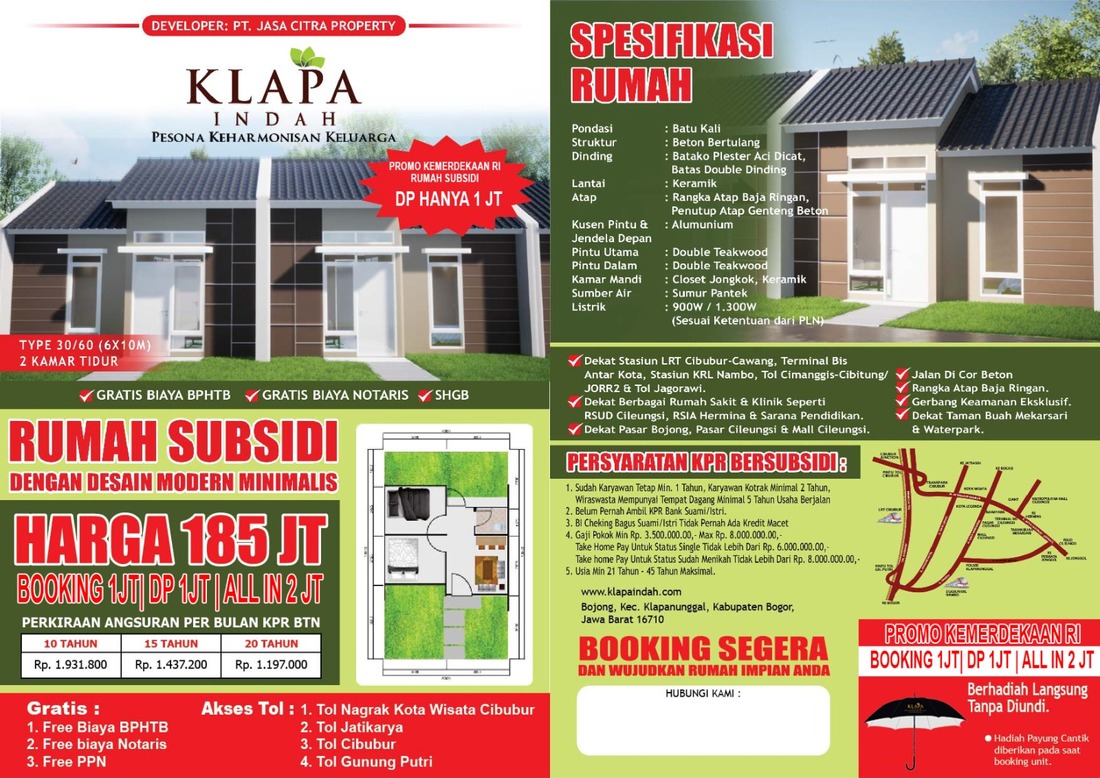 PERUMAHAN KLAPA INDAH SUBSIDI 3